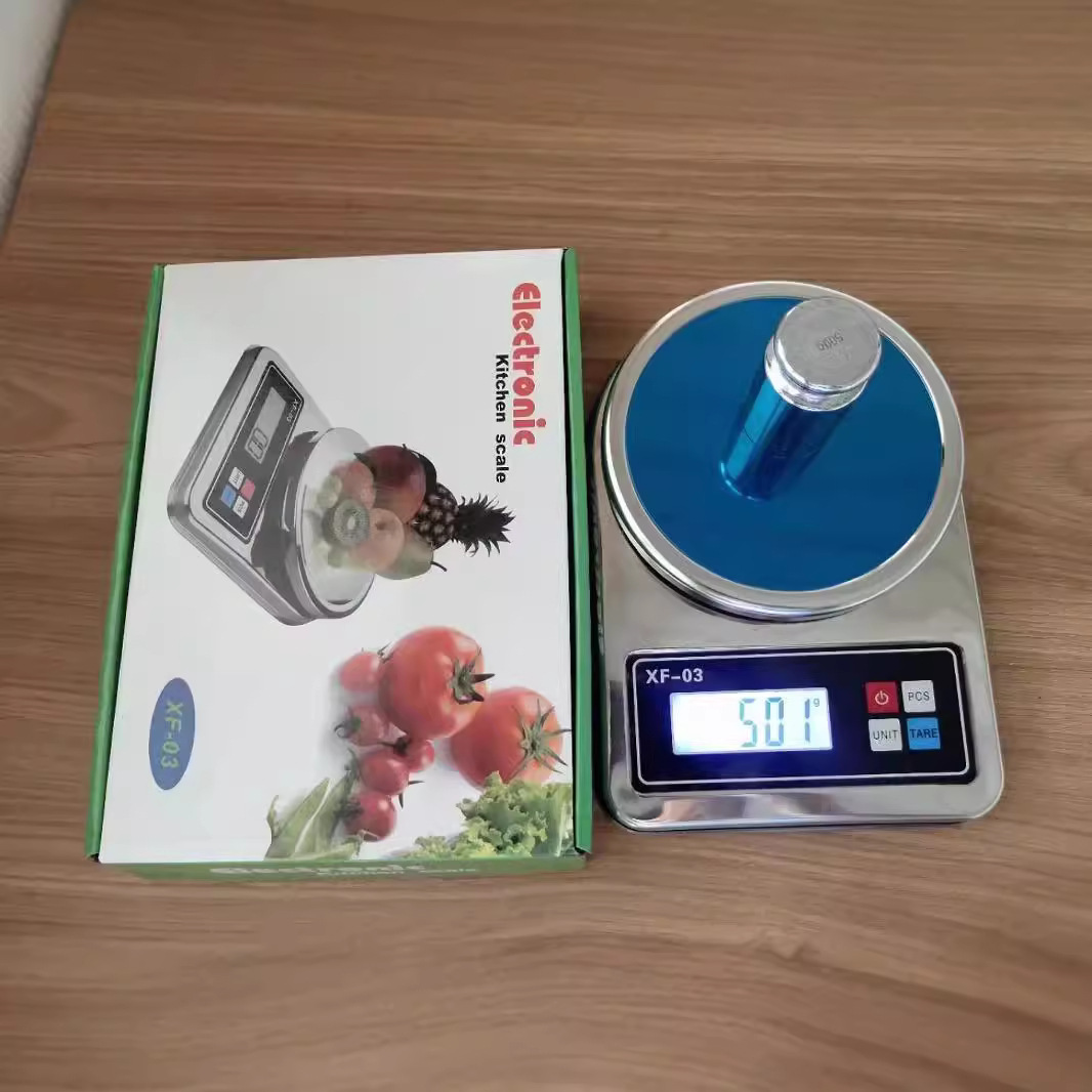 Balanza de cocina de acero inoxidable para la exportación transfronteriza de 5kg / 1g de báscula electrónica para hornear