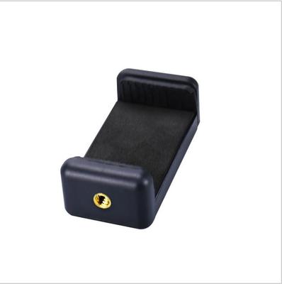 一字夹塑料型 双孔夹1/4螺丝拉伸夹 直播自拍手机夹1.6米支架用