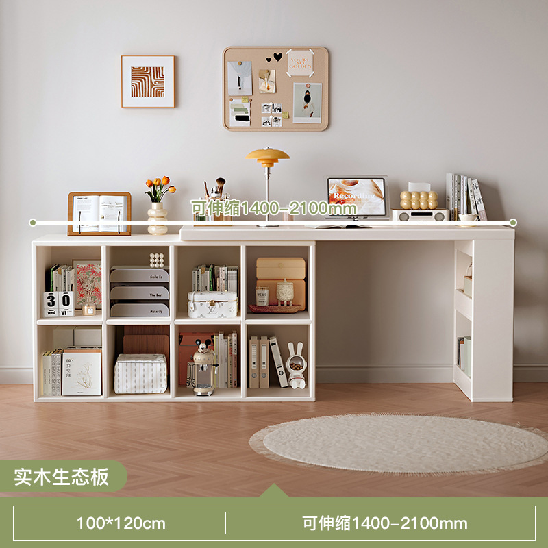 Escritorio de esquina Dormitorio Escritorio de computadora para niñas Escritorio en forma de L de madera maciza Librería Escritorio de oficina de esquina integrado Banco de trabajo