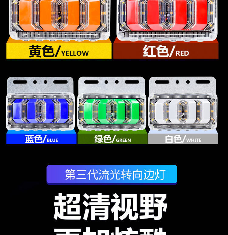 Clearance Light Truck Side Marker Light 24v Super Bright LED