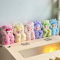 新品爆款泡泡玛特HACIPUPU小熊软糖搪胶毛绒公仔挂件盲盒玩具摆件