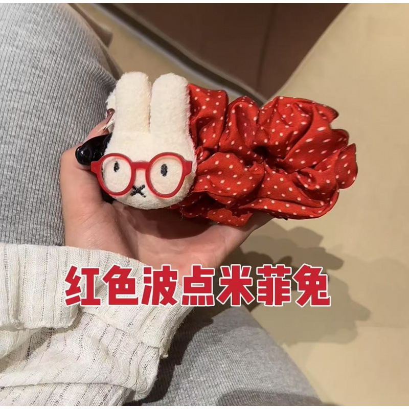 可爱波点大号米菲兔巨显发量香蕉夹后脑勺盘发百搭少女发饰甜妹|undefined