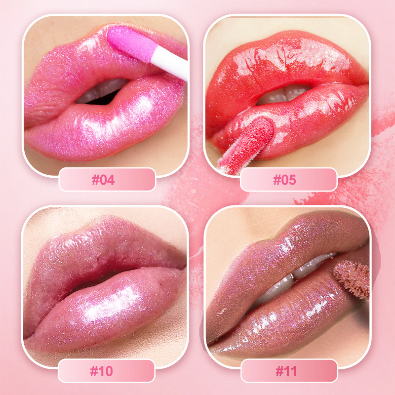 Esmalte labial perla transfronterizo espejo brillante brillo labial brillante brillo labial brillante brillo labial brillante brillo labial líquido duradero