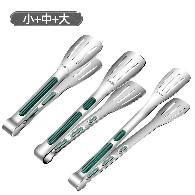 Clip de acero inoxidable Clip de alimentos Clip de hielo doméstico anticaldado cocina multifuncional Clip de barbacoa Set de tijeras BBQ