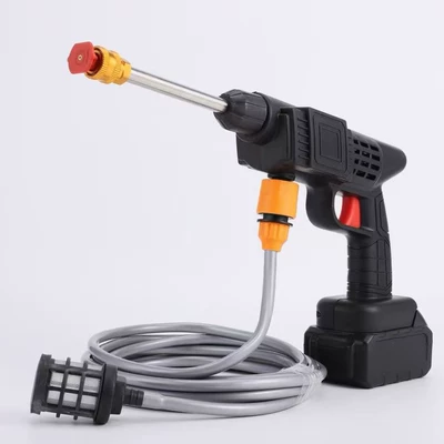 Household lithium battery car wash water gun, portable wireless cleaning machine, high-pressure car wash water gun, rechargeable car wash water gun