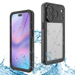 红辣椒适用于 苹果iPhone17pro/18pro防水壳 透明潜水防摔手机壳