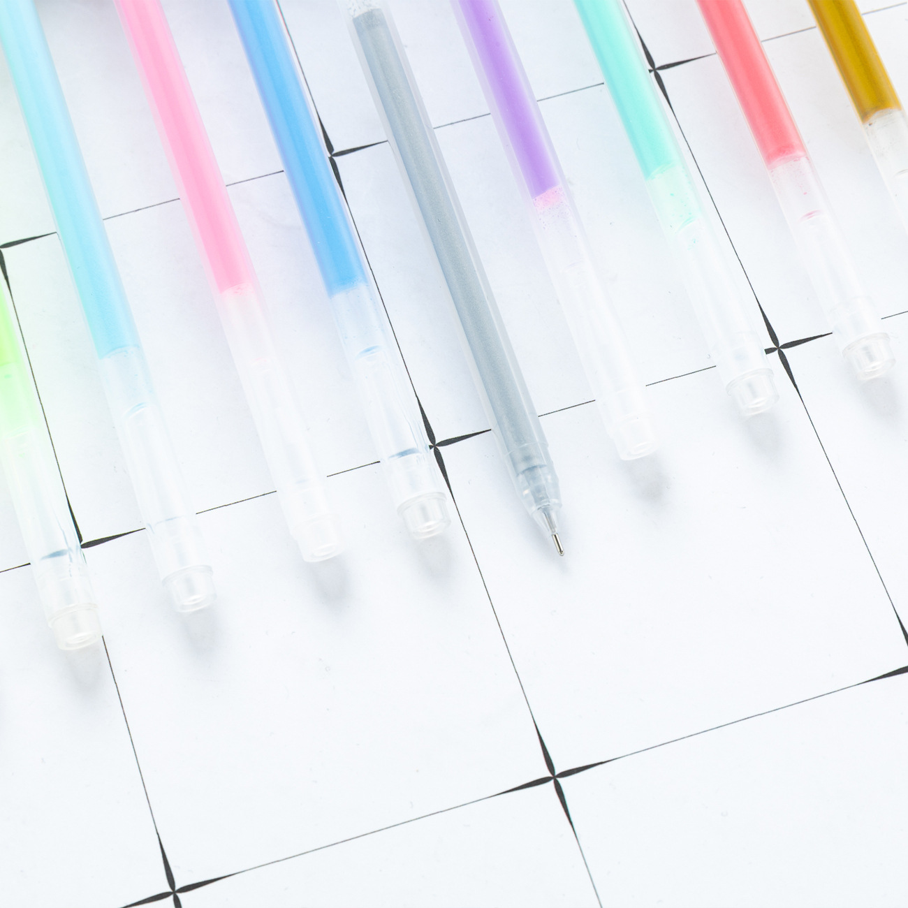 Bolígrafo de pastel, bolígrafo de color de cuenta manual de alto brillo, pincel de graffiti para estudiantes y niños DYI, papelería creativa, bolígrafo flash de gran capacidad