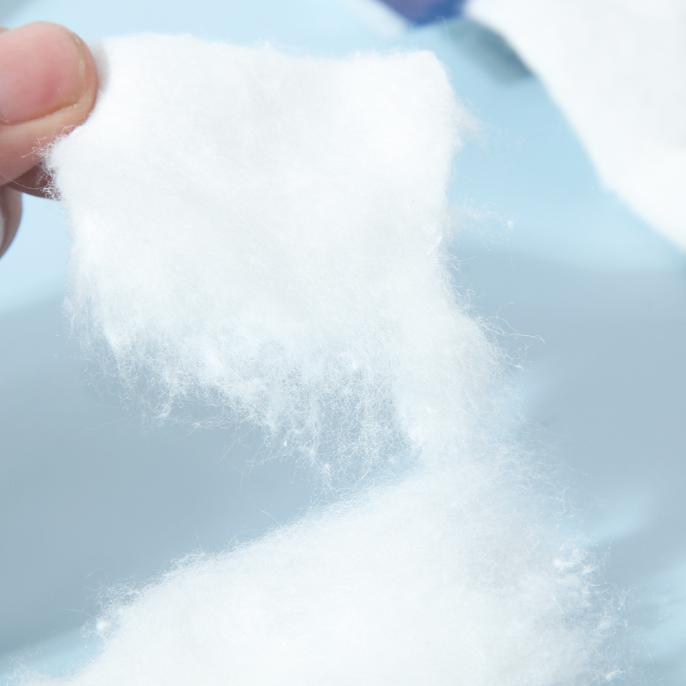 algodón desmaquilleante transfronterizo no se desprende de bordes de algodón húmedo plegable de doble efecto desechable cuadrado algodón maquillaje al por mayor