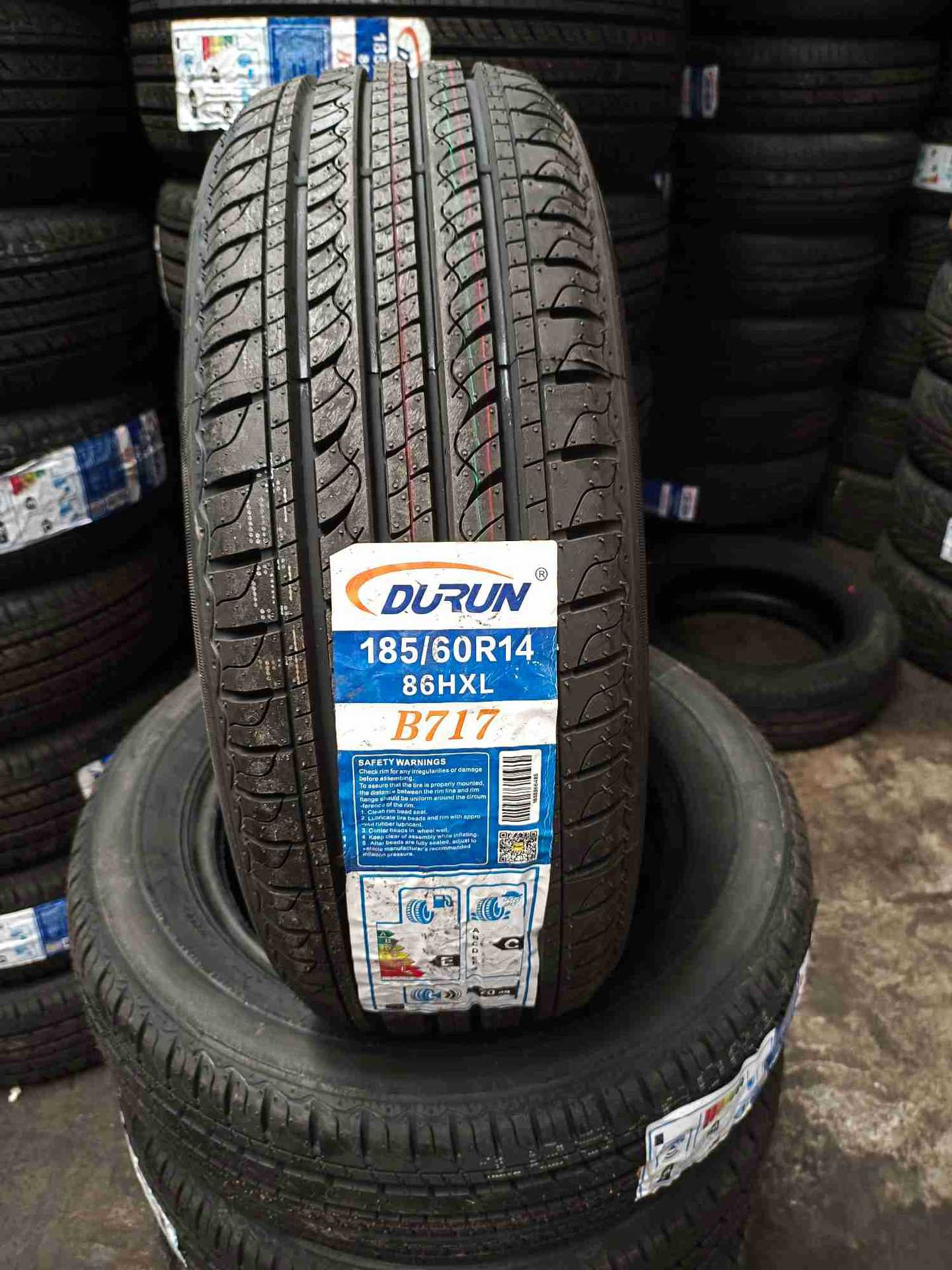 厂家供应盾轮品牌 DURUN 轿车轮胎185/65R14 三包 耐磨 静音 可出