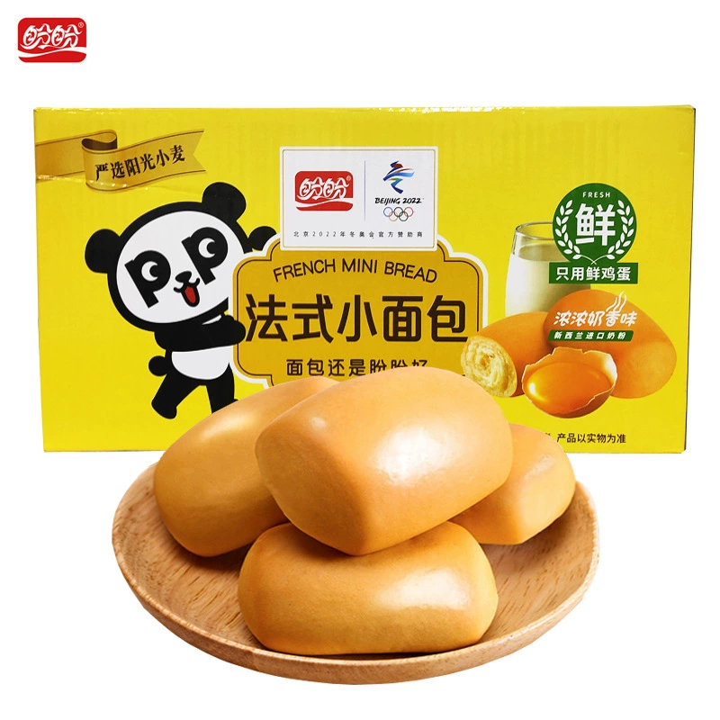 Panpan французская булочка 1,5 кг целая коробка оптовая закуска поколения Студенческая еда Замена еда мягкий хлеб