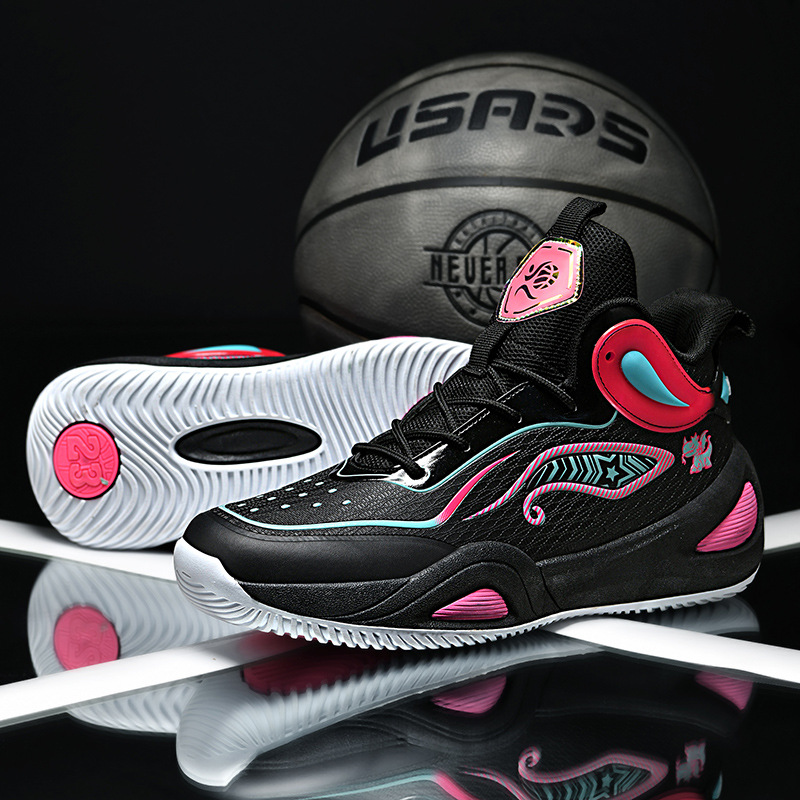 Zapatos de baloncesto para hombres de otoño nuevos zapatos deportivos de malla para jóvenes estudiantes de secundaria de combate real botas de cemento