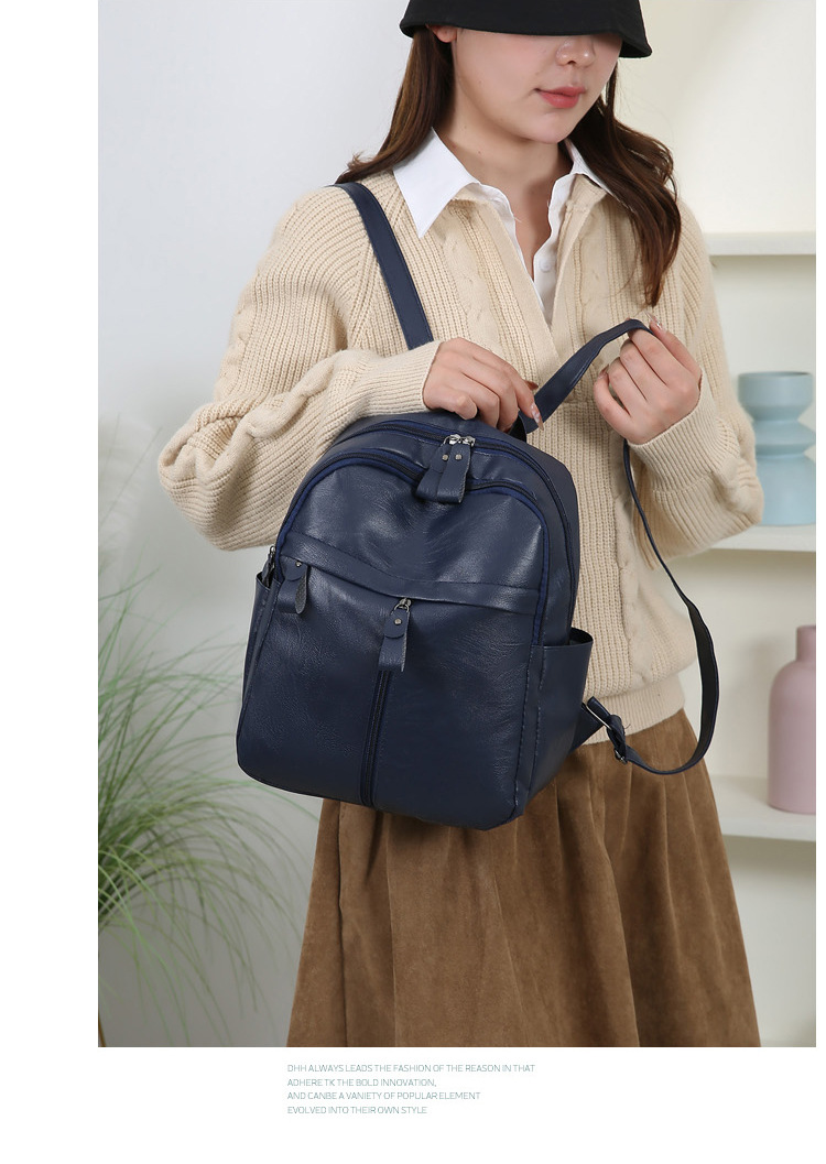 Koreanischer Doppelschultergurt Rucksack für Damen 2025 Neue Herbst- und Winterkollektion große Kapazität trendige Pendel- und Straßenrucksack modisch