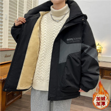 秋冬季青少年棉衣男孩初中高中学生冬天棉服外套大童加厚保暖棉袄