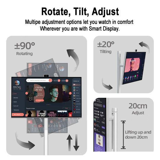 27-inch girlfriends machine with the heart screen mobile TV outdoor vertical smart screen display touch direct broadcast machine advertising machine