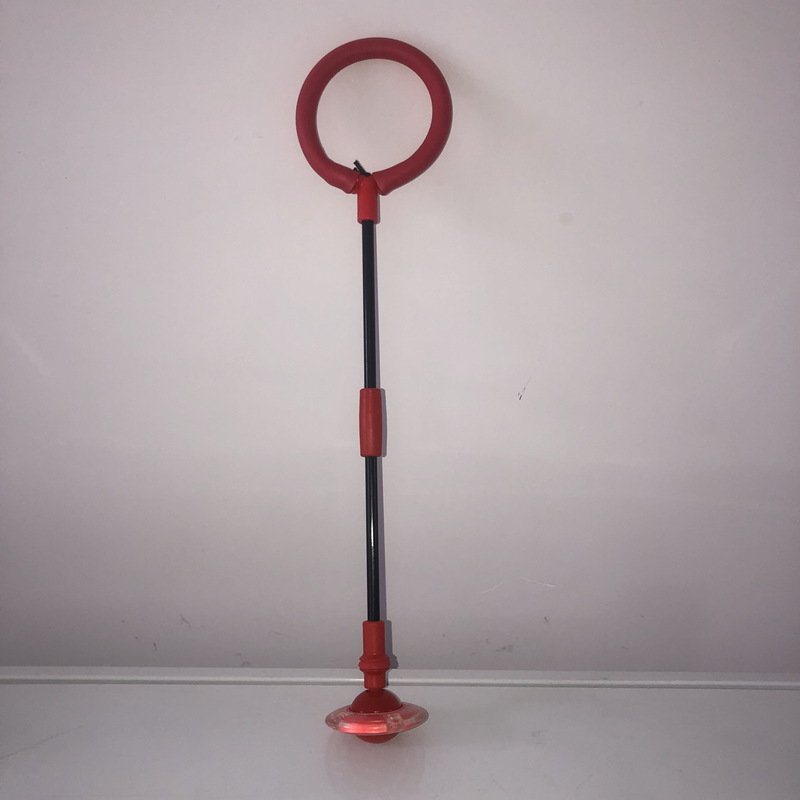 Pie yo-yo slip-on intermitente de los niños hembra salto bola sola rotación rebote plegable anillo de oscilación luminoso