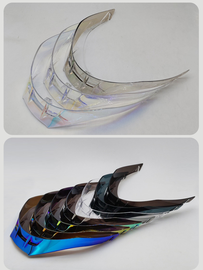 Pista Helmet Large Rear Wing Pista Gprr/Corsa Motorcycle Helmet Air Spoiler Modified Electroplated Rear Wing