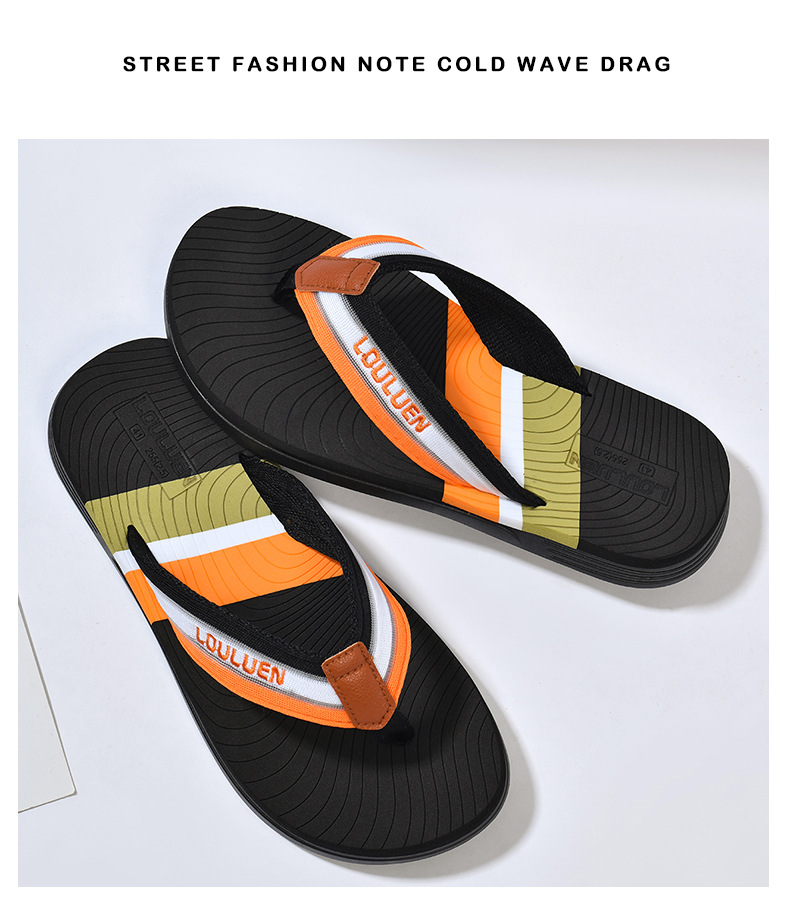 Nouveau type de tongs antidérapantes pour la plage, sandales d'extérieur à clipser pour hommes, pantoufles d'été à la mode_voghion.com