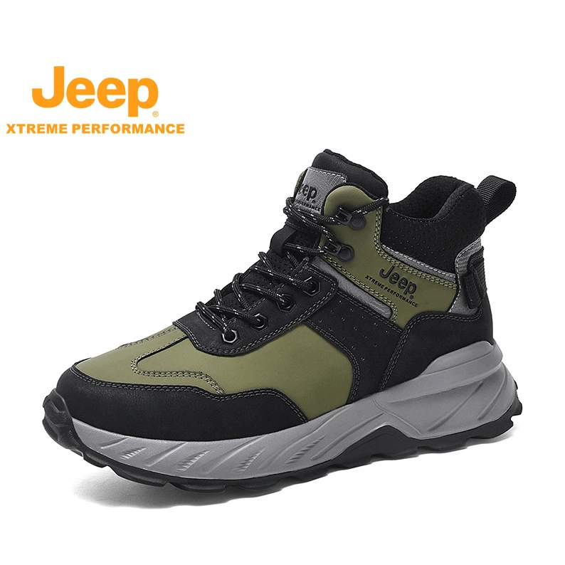 JEEP/ демисезонные модные универсальные утеплённые нескользящие износостойкие треккинговые ботинки для отдыха