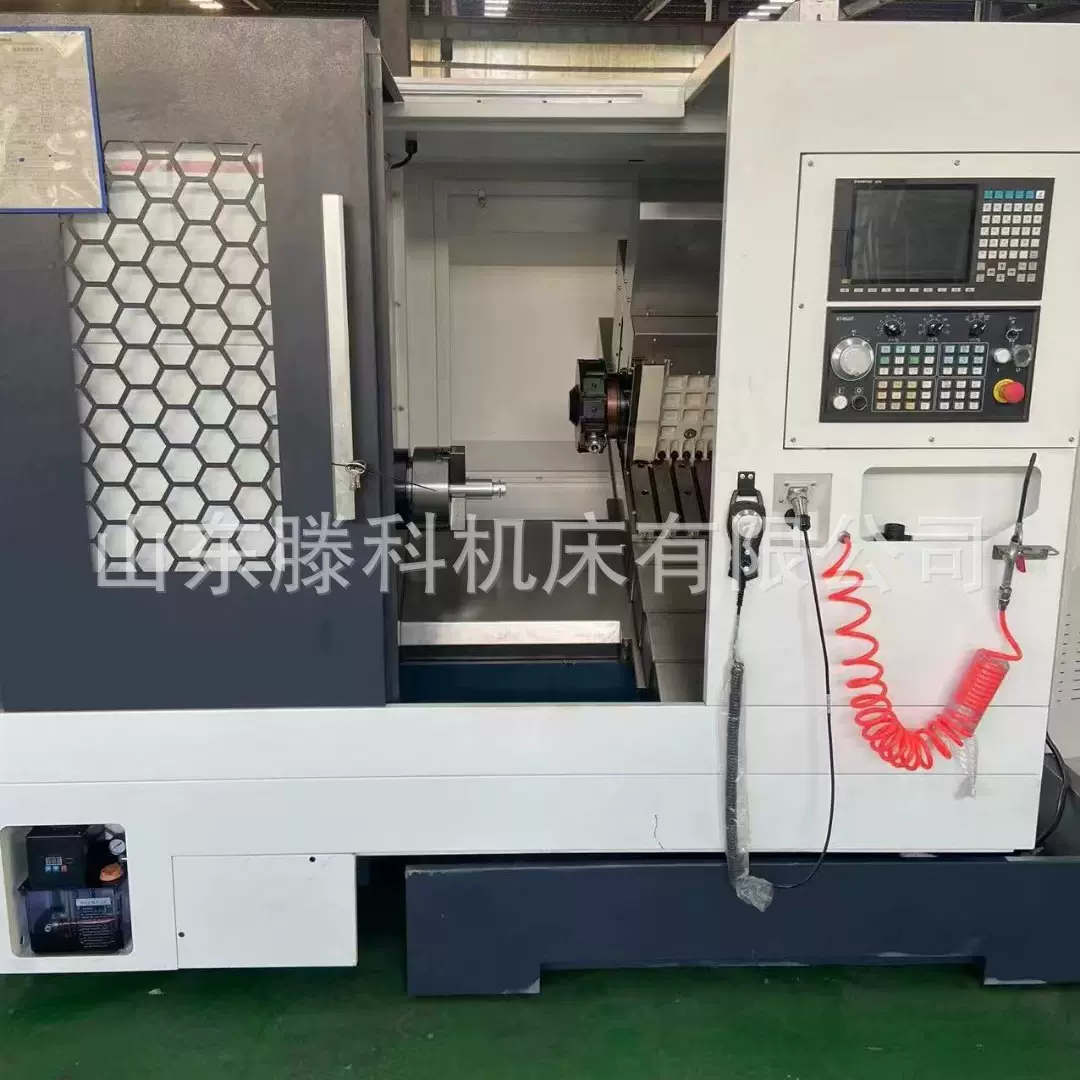 TCK50A数控斜车床金属切削线轨排刀机斜床身多功能车铣复合CNC机