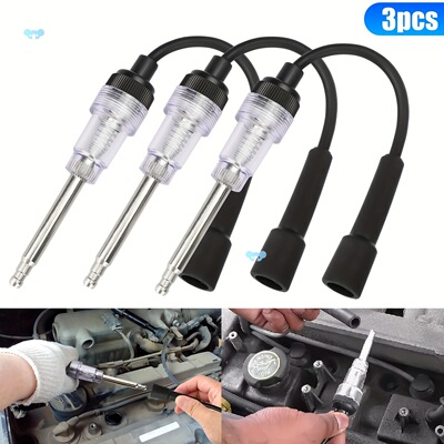 3pcs Diagnostic Tool Spark Plug Tester Engine Ignition Coil