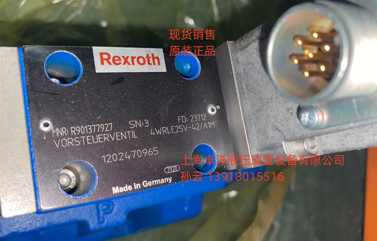 销售REXROTH产品 R901479862  4WRLE10W1-80SJ-4X/MXY/24F1