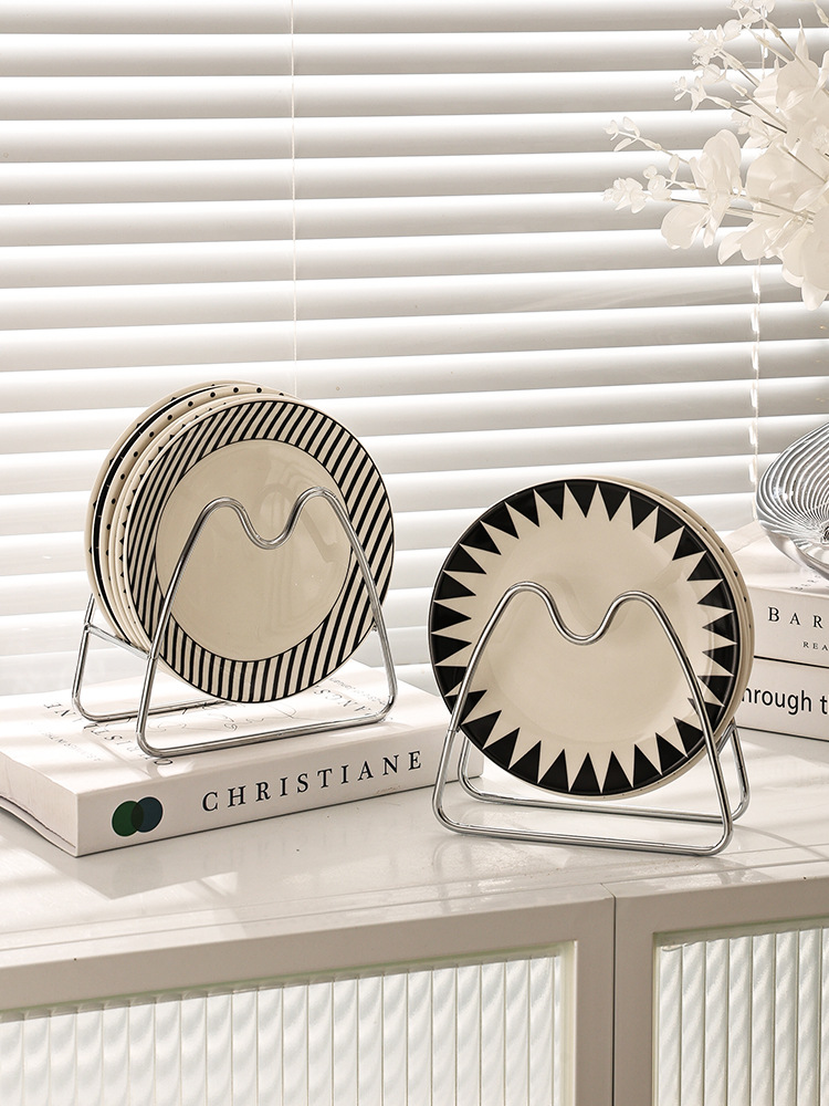 Ceramic Bone Spit Plate Style Household Snack Fruit Plate Bone Plate Small Plate Garbage Bone Residue Plate Can Be Put into the Dishwasher