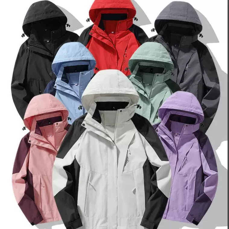 冲锋衣男女外套户外暴雨级防水防风露营登山服装单冲夹克男