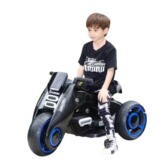Новый белидический детский электрический мотоцикл ребенок и младенцы могут сидеть на мини -мини -урагане 6199