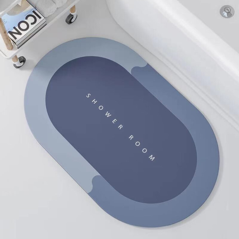 Diatom Mud Soft Floor Mat Diatomaceous Earth Absorbent Foot Pad Quick-drying Household Bathroom Bathroom Non-slip Mat Door Mat
