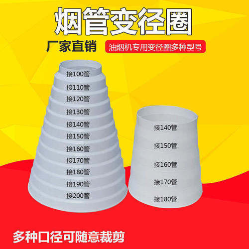 Range hood exhaust pipe reducer adapter kitchen reducer ring exhaust pipe reducer household and commercial
