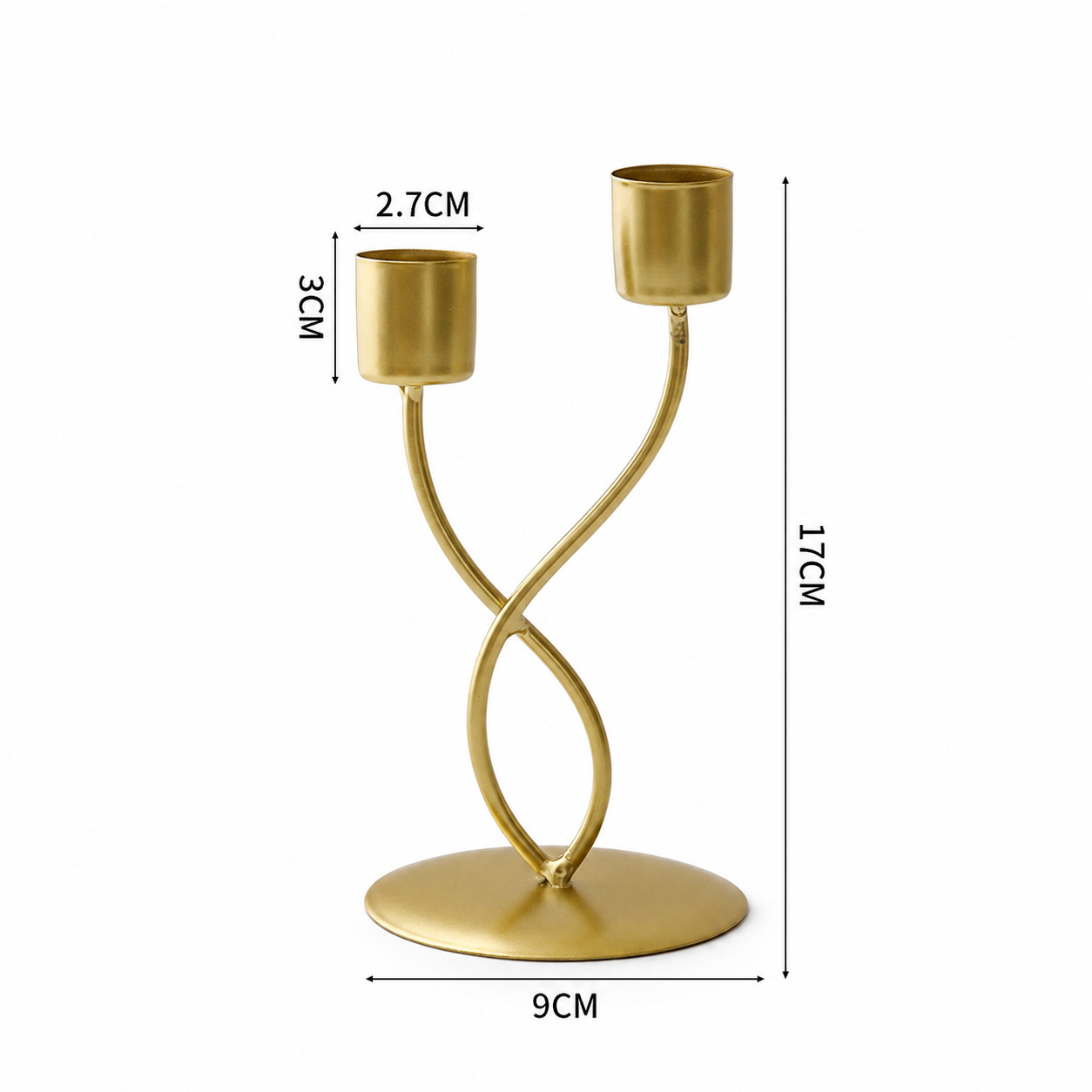 Candelabro de Hierro de Mesa Estilo Europeo para Cena Romántica y Sala de Estar image 9
