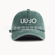棒球帽女文艺复古户外日系软顶黑色帽子夏季古风男士水洗棉鸭舌帽