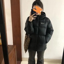 黑色韩版新款秋冬季显瘦外套宽松学生连帽2025面包白鸭绒羽绒服女