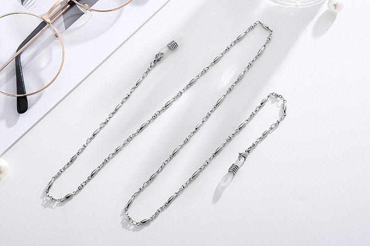 12g Weight Titanium Steel Material European And American Style Gold Glasses Chain Mask Rope Anti-skid Dual-use Titanium Steel Chain 3