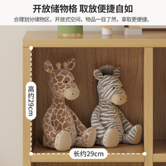 書架簡易落地柜子置物櫃八格櫃臥室儲物家用靠牆收納櫃置物架書櫃