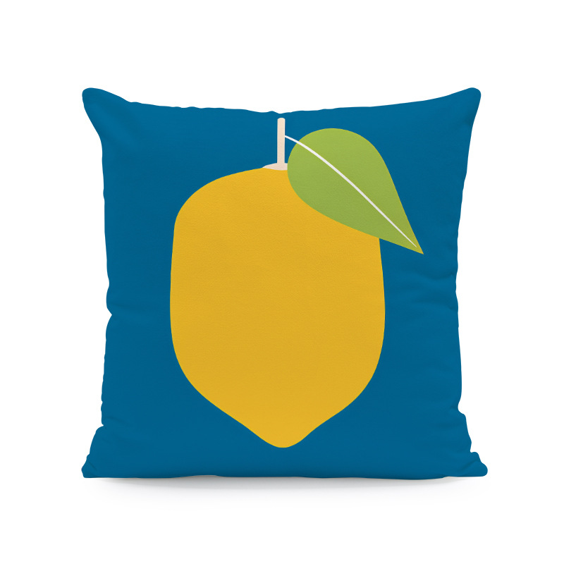 Área de agua fruta almohada cubierta camión de verano limón bicicleta sofá decoración cojín cubierta (sin núcleo de almohada)