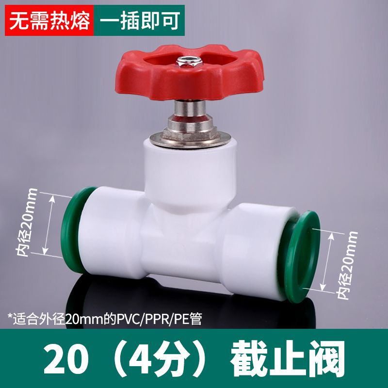 20(4 puntos)/válvula de globo de enchufe rápido