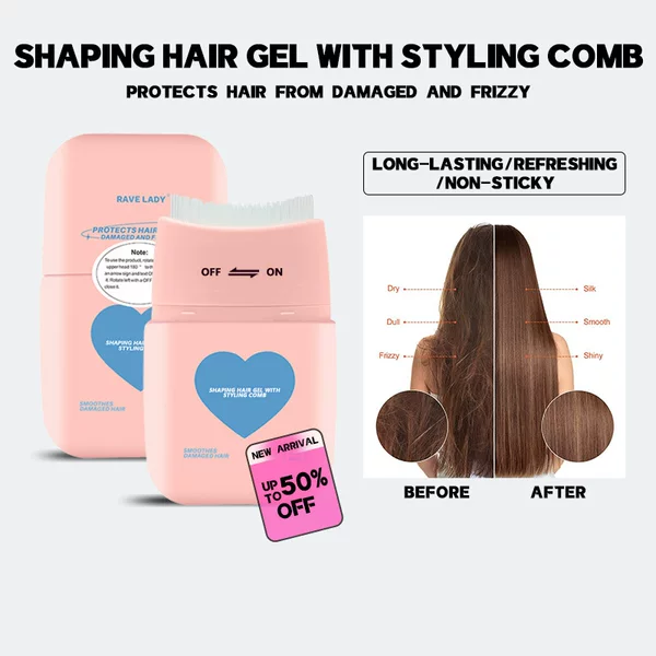 All-English Cross-Border Foreign Trade Hair Styling Comb for Tidying up Stray Hair and Bangs, Nourishing and Adding Shine to Hair Styling