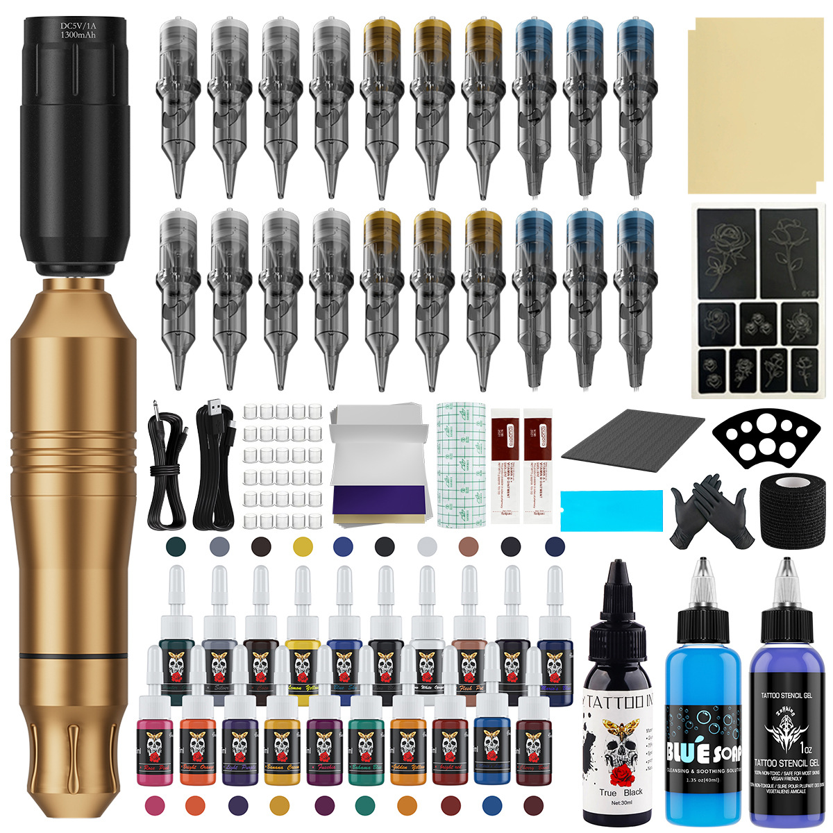 Kit de tatuaje DC agujero de corte de alambre de niebla herramienta de ejercicio Robert King Kong equipo de tatuaje al por mayor