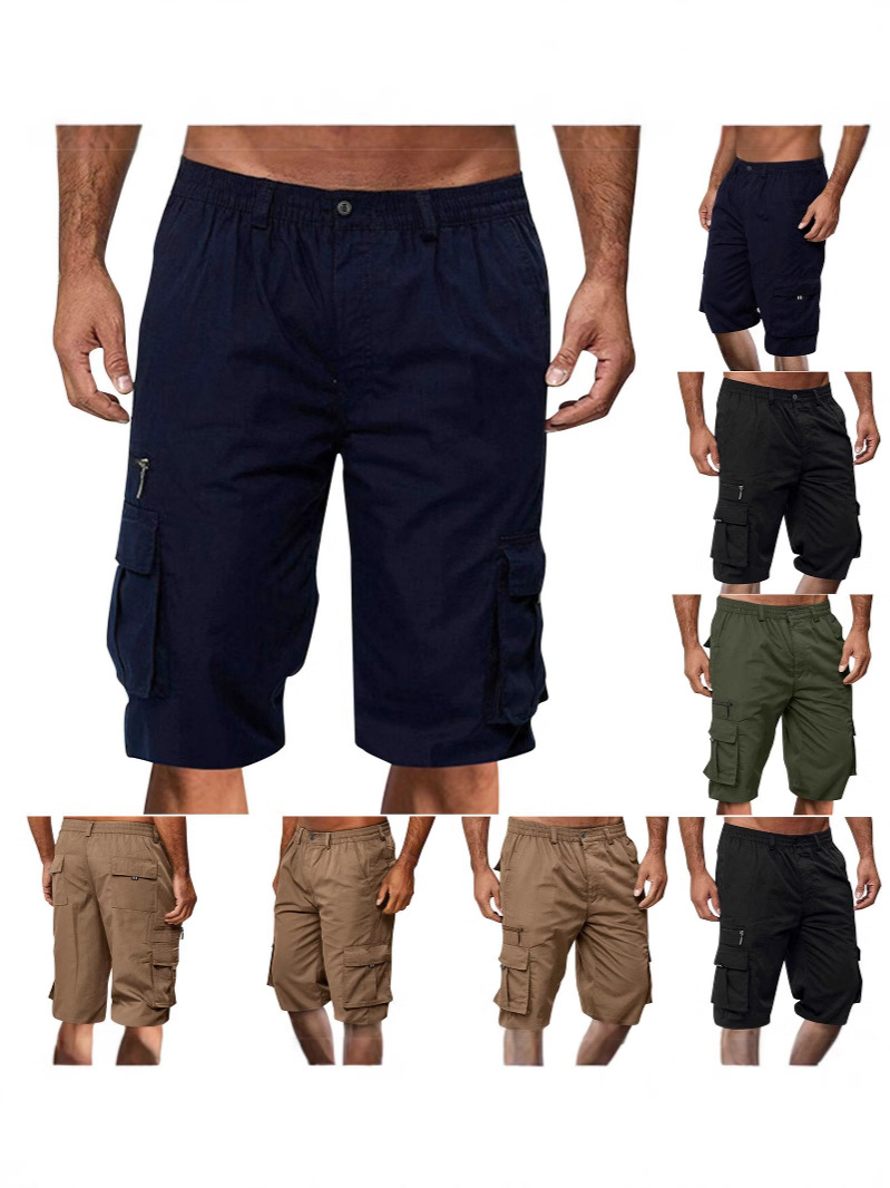 Men's Tooling Shorts Cross-border Casual Sports Multi-pocket Tooling Shorts Loose Men's Outdoor Casual Shorts