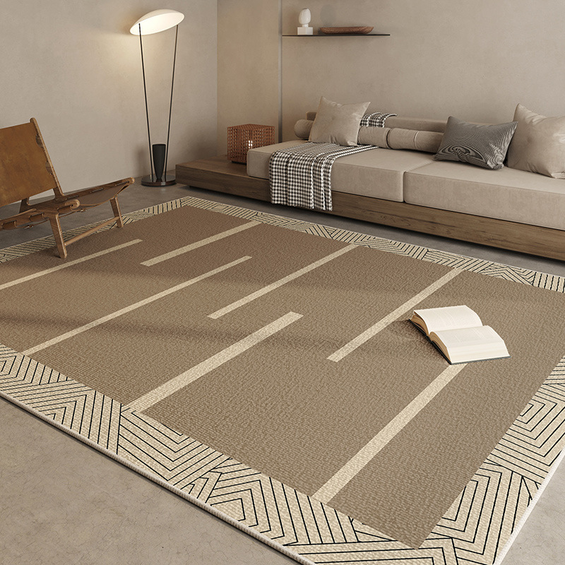 Alfombra doméstica de lujo ligera de dibujos animados resistente a la suciedad fácil de cuidar alfombra de cama resistente a la suciedad alfombra de lana de cristal antideslizante puede ser un agente