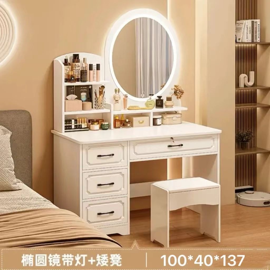 Fábrica directa de dormitorio pequeño simple mesas de vestuario dormitorio simple moderno gabinete de almacenamiento de mesa de vestuario una