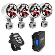 SHARK 摩托车音响4声道大功率外置功放多功能蓝牙12V 音响6800N97