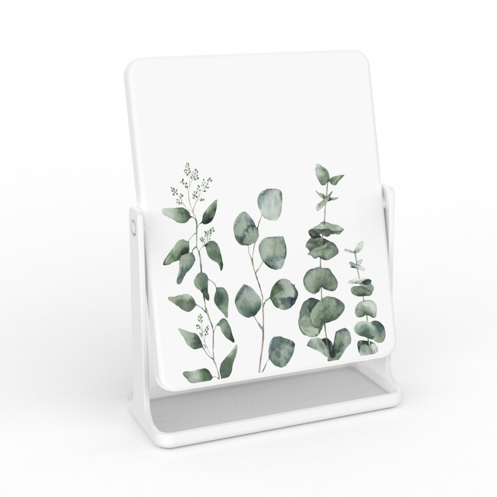 Espejo de maquillaje de impresión espejo vestidor de escritorio dormitorio en casa Nordic giratorio simple espejo cuadrado