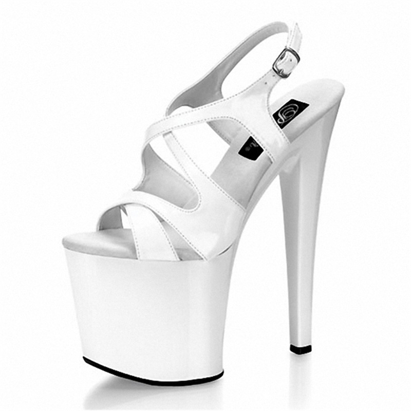 26cm Xianqi vestido de noche todo fósforo tacones altos odio cielo sandalias de tacón de aguja altas interpretación de banquete música vocal zapatos de prueba de arte