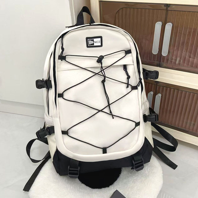 Nueva mochila casual de gran capacidad simple alta textura mochila de viaje multifuncional mochila de estudiantes a prueba de derramamientos