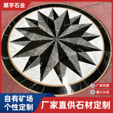 天然大理石水刀拼花走廊桥厢过道玄关地面别墅酒店大堂地面砖批发