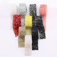 树脂热熔胶网钻烫钻背胶钻带AB彩色贴片服装婚纱辅料diy饰品批发