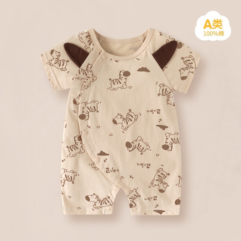 Verano nuevo bebé algodón mono adorable bebé super lindo ropa de vestir en línea rojo explosivo ropa infantil exclusiva transfronteriza