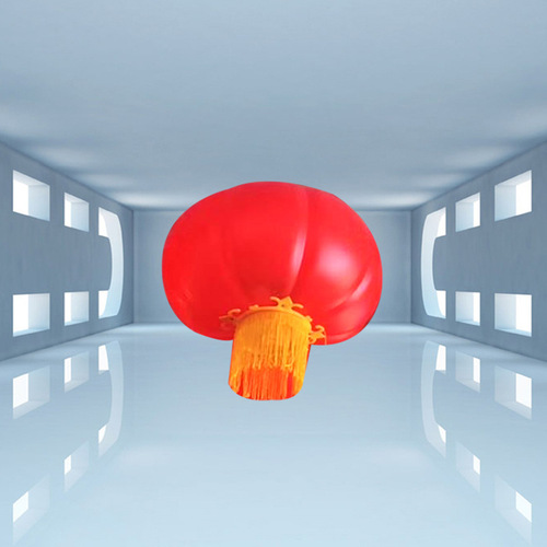 Outdoor Illuminated Red Lanterns: 15cm, 20cm, 30cm, 40cm, 50cm; 10-String, Quad-Linked LED Acrylic Lanterns